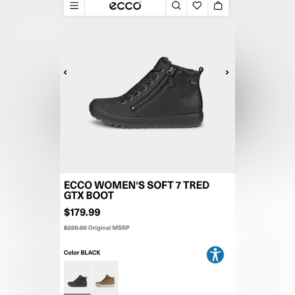 Ecco gore-tex high top sneakers - Picture 2 of 6